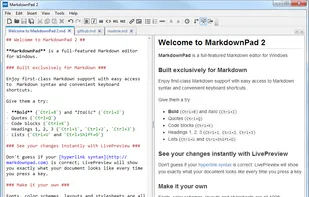 MarkdownPad screenshot 1