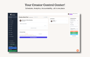 The Creator control center