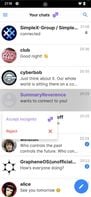 SimpleX Chat screenshot 1