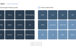 Generate Data screenshot 1