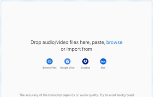 Upload *any* video or audio file, we support all media types for transcription and captioning, including MP3, MP4, WAV, M4A, and many more