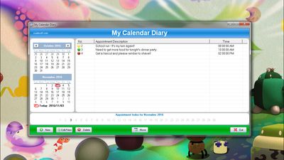 SSuite My Calendar Diary screenshot 1