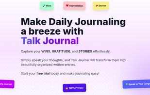 Talk Journal screenshot 1