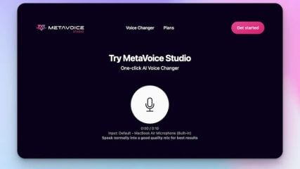 MetaVoice Studio screenshot 1