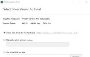 NVCleanstall screenshot 1