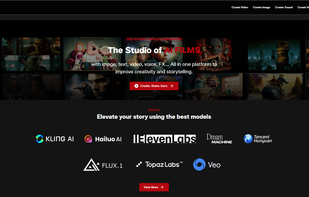 AI FILMS Online Studio homepage