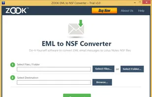 ZOOK EML to NSF Converter screenshot 1