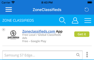 ZoneClassifieds screenshot 1