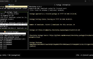 Search about packages