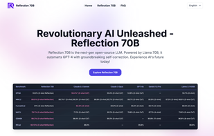 Reflection 70B screenshot 1