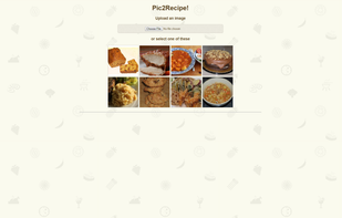 Pic2Recipe screenshot 1