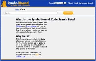 Source Code Search Tab