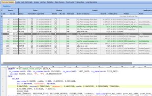 KeepTool Enterprise offers DBAs an organized view of all current sessions.