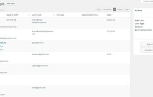 WP-CRM screenshot 1