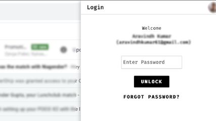 Login with your regular email account to fetch your keys, and set a password to protect them.