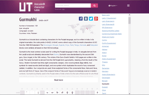 Unicode-Table.com screenshot 2