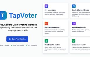 TapVoter version 2.0 with enhanced features now available!