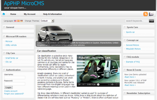 ApPHP MicroCMS screenshot 3