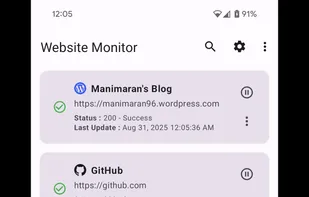 Website Monitor screenshot 1