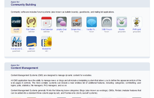 application selection