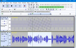 Audacity 2.2.0 in default Light theme running on Windows 10