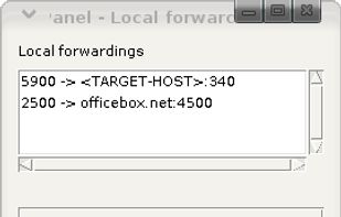 Editing of forwardings