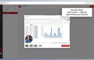 Record videos with screen + webcam right inside your browser