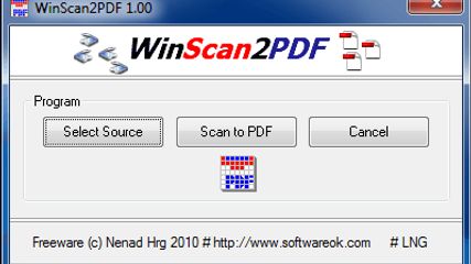 WinScan2PDF screenshot 1