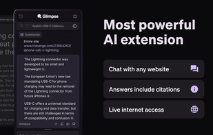 Glimpse — Chat with the web screenshot 1