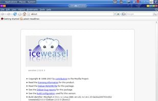 Default home page