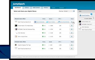 Digital library with built in ability to share and track content