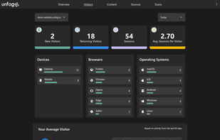 Unfog Analytics screenshot 1