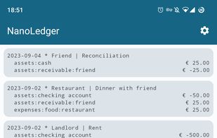 NanoLedger screenshot 2