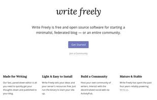 WriteFreely screenshot 1