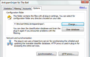 AntispamSniper for The Bat! screenshot 2