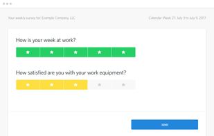 Weekly survey