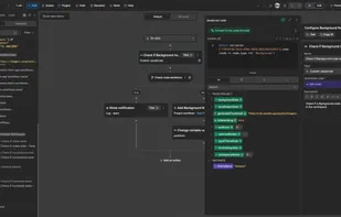 WeWeb's workflow editor