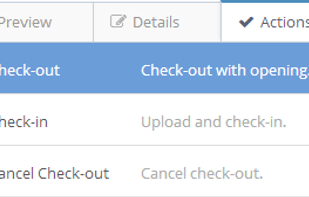 Check-out/Check-in controls to protect document integrity.