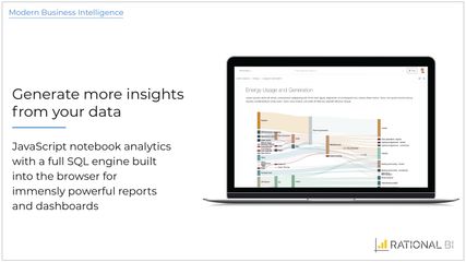 Generate more insights from your data

JavaScript notebook analytics with a full SQL engine built into the browser for immensely powerful reports and dashboards