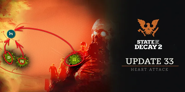 State of Decay 2's 'Heart Attack' update brings terrifying overhauls to plague hearts, infestations, and sieges image