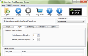 iSunshare Excel Password Genius screenshot 3