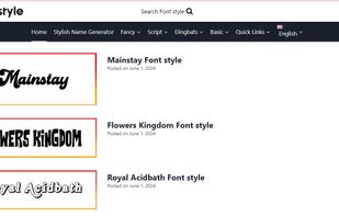 dafont home page