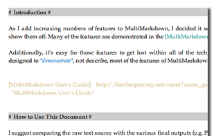MultiMarkdown Composer screenshot 1