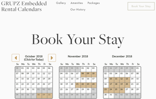 GRUPZ Vacation Rental Calendars screenshot 1
