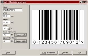 EAN-13 Barcode Generator screenshot 1