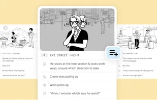Add scene numbers, camera directions, voiceover cues, audio notes, and technical specs. Right where you need them for seamless production handoffs.