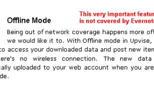 Offline Mode on mobile devices