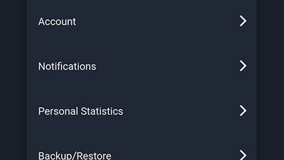 This is the settings page. from here you can: 
-Log out
- Change your profile picture, name, username, birthday
- Go to Notifications
- Go to personal Statistics page
