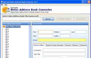 Launch Notes Address Book Converter                                                                                      