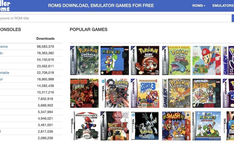 Roms Download, Best Free Emulator Games Site